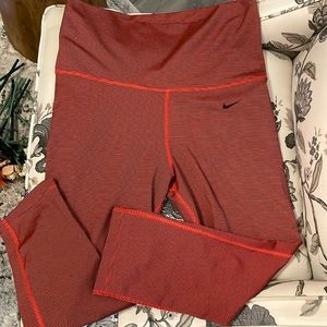 Nike ladies striped workout leggings